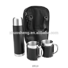 Stainless Steel Vaccum Flask Gift Set Cup With Holster And Bag